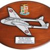CREST IN METALLO SMALTATO A.M. DH.100 VAMPIRE CAVALLINO RAMPANTE