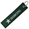 PORTACHIAVI IN STOFFA RICAMATO LOGO EI