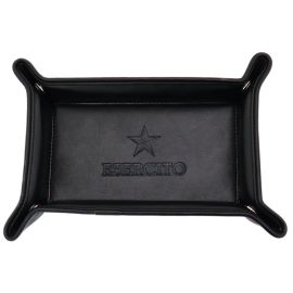 VUOTATASCHE IN SIMILPELLE NERA LOGO EI