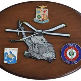 CREST IN METALLO SMALTATO A.M. AEREI HH-139A