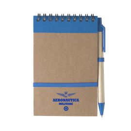 BLOCK NOTES A SPIRALE BLU LOGO A.M.