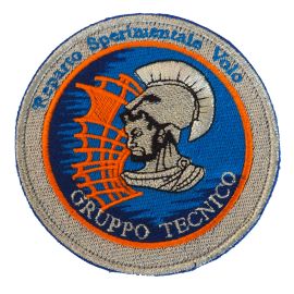 PATCH RICAMATA CON VELCRO DIAMETRO 90MM REPARTO SPERIMENTALE VOLO