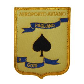 PATCH RICAMATA CON VELCRO 70X90MM AEROPORTO AVIANO