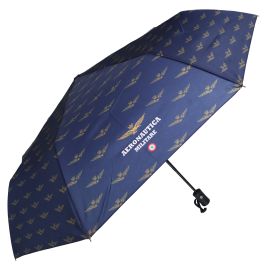 OMBRELLO AUTOMATICO BLU NAVY CON TEXTURE AQUILA A.M.