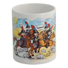 TAZZA MUG IN CERAMICA DA COLLEZIONE FUMETTO CARICA CARABINIERI