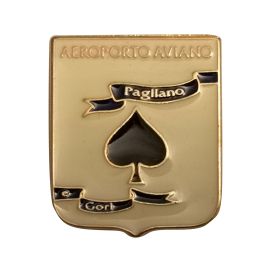 DISTINTIVO DA CAMICIA 25X30 MM IN METALLO AEROPORTO AVIANO