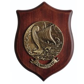 CREST IN METALLO M.M. NAVE GRECALE