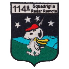 PATCH RICAMATA DA CUCIRE 60X90MM 114 SQUADRIGLIA RADAR REMOTA