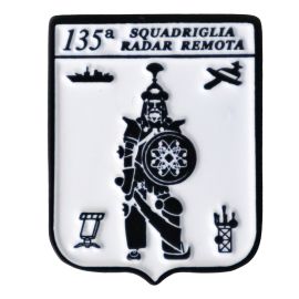 DISTINTIVO DA CAMICIA 25X32MM IN METALLO 135 SQUADRIGLIA RADAR REMOTA