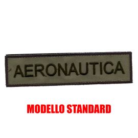 PATCH AERONAUTICA RICAMATA CON VELCRO 120X30 MM VERDE BASSA VISIBILITA'