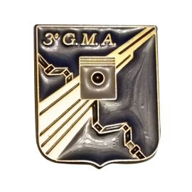 DISTINTIVO DA CAMICIA 28X32MM IN METALLO 3 GMA