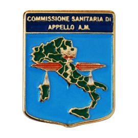 DISTINTIVO DA CAMICIA 23X30MM IN METALLO COMMISSIONE SANITARIA APPELLO