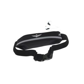 MARSUPIO NERO CON STRISCE RIFLETTENTI