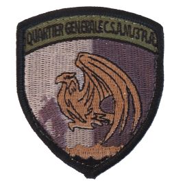 PATCH BASSA VISIBILITA RICAMATA CON VELCRO QUARTIER GENERALE CSAM3RA
