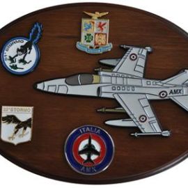 CREST IN METALLO SMALTATO A.M. AEREI AMX - AMX-T GHIBLI