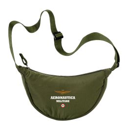 BORSA ROTONDA VERDE SCURO 30X16X8 CM