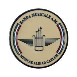 DISTINTIVO DA CAMICIA 25X32MM IN METALLO BANDA MUSICALE AM