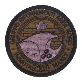 PATCH BASSA VISIBILITA RICAMATA CON VELCRO 60MM GR.RIFORNIMEN. AREA NORD