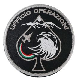 PATCH RICAMATA CON VELCRO DIAMETRO 90MM UFF.OPERAZIONI AEROPORTO AVIANO