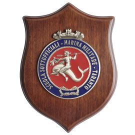 CREST IN METALLO SMALTATO M.M. SCUOLA SOTTUFFICIALI