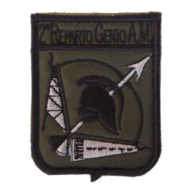 PATCH RICAMATA CON VELCRO 55X65MM 2 REPARTO GENIO AM