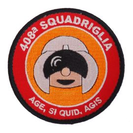 PATCH RICAMATA CON VELCRO DIAMETRO 90MM 408 SQUADRIGLIA