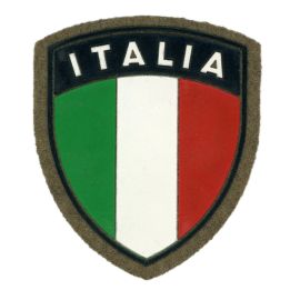 PATCH DISTINTIVO GOMMATO ITALIA CON VELCRO