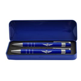 SET PENNA A SFERA E PORTAMINE IN ASTUCCIO IN LATTA NON PERSONALIZZATO