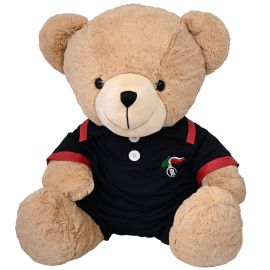 ORSONE PELUCHES SEDUTO H 50 CM, MAGLIETTA E PANTALONCINO FIAMMA CC