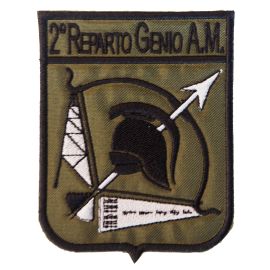 PATCH RICAMATA CON VELCRO 70X90MM 2 REPARTO GENIO AM