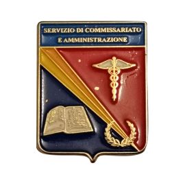 DISTINTIVO DA CAMICIA 25X32MM IN METALLO SERVIZIO COMMISSARIATO E AMM.