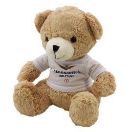 ORSETTO DI PELUCHE H 24 CM T-SHIRT BIANCA AERONAUTICA MILITARE