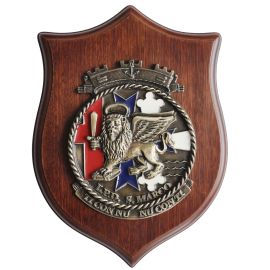 CREST IN METALLO SMALTATO M.M. L.P.D. SAN MARCO