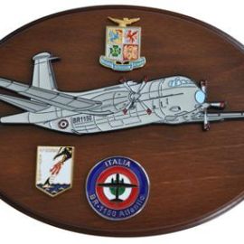 CREST IN METALLO SMALTATO A.M. AEREI BR-1150 ATLANTIC