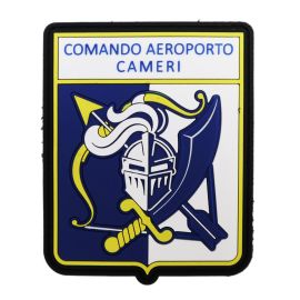 PATCH GOMMATA CON VELCRO 70X90MM COMANDO AEROPORTO CAMERI