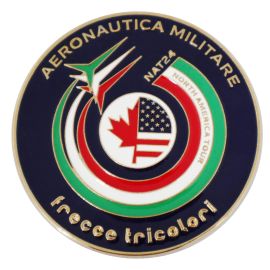 FERMACARTE IN METALLO DORATO E SMALTATO DIAMETRO 80 MM NAT24