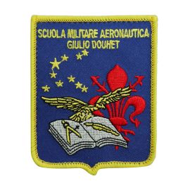 PATCH RICAMATA CON VELCRO 90X70MM SCUOLA MILITARE AM DOUHET