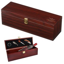 SET VINO 4 ACCESSORI BORDEAUX PER 1 BOTTIGLIA (NON INCLUSA) A.M.