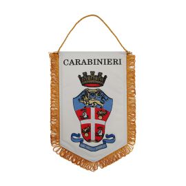 GAGLIARDETTO ARALDICO CARABINIERI PENTAGONALE MEDIO 20X28 CM