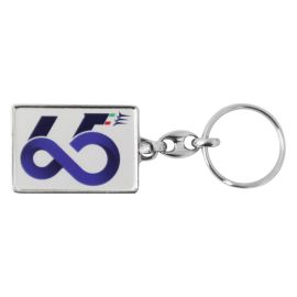 PORTACHIAVI IN METALLO NICHELATO STAMPA DIGITALE