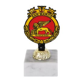 TROFEINO IN METALLO LOGO SMALTATO B.M. SAN MARCO