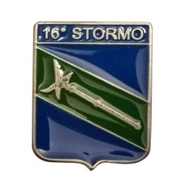 DISTINTIVO DA CAMICIA 25X32MM IN METALLO 16 STORMO