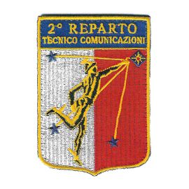 PATCH RICAMATA CON VELCRO 60X90MM 2 REPARTO TECNICO COMUNICAZIONI