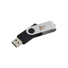 CHIAVETTA USB 16GB CON MECCANISMO ROTAZIONE FRECCE TRICOLORI, DIMENSIONE