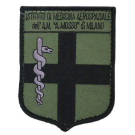 PATCH BASSA VISIBILITA RICAMATA CON VELCRO 70X90MM ISMA MOSSO