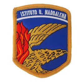 PATCH RICAMATA CON VELCRO 70X90MM ISTITUTO UMBERTO MADDALENA