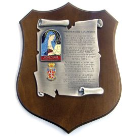 CREST PREGHIERA VIRGO FIDELIS MIS CM 17,5X22,5