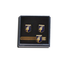 SET FERMACRAVATTE-GEMELLI SMALTATO A.A.