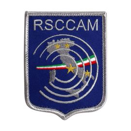 PATCH ALTA VISIBILITA RICAMATA CON VELCRO 90X70MM RSCCAM