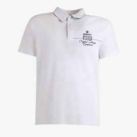 POLO UOMO ESERCITO S6F924 BIANCO